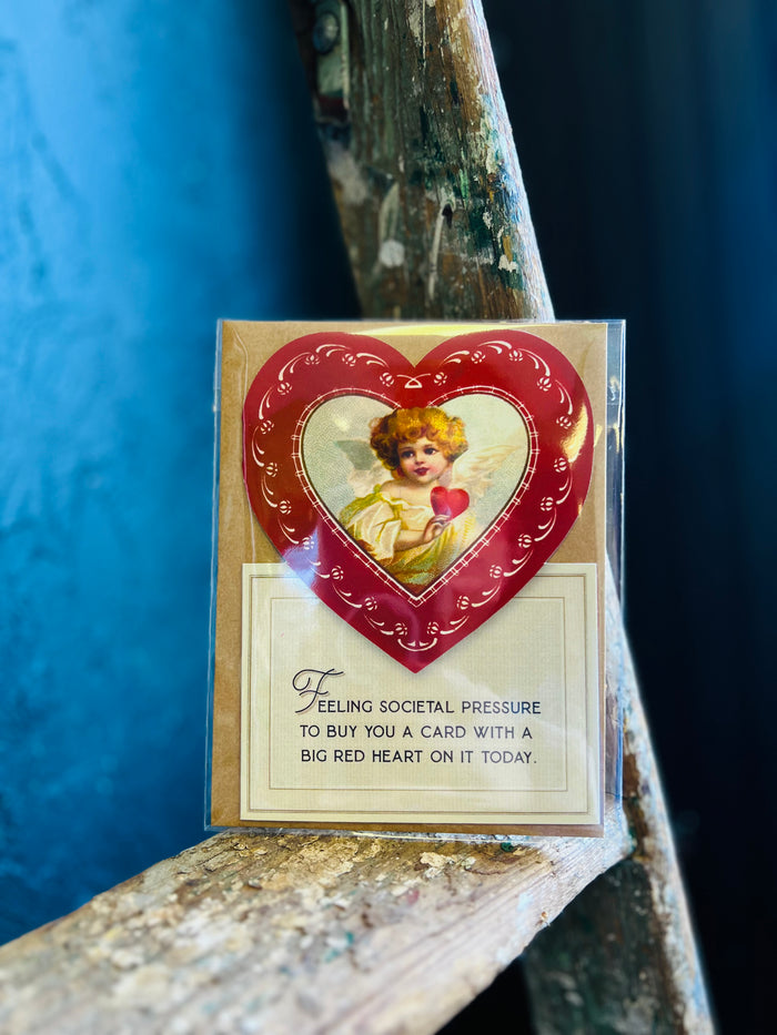 Valentine's Card with Big Heart Message