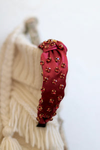 Satin Rhinestone Headband