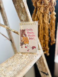 Coulda, Woulda 3x5 Spiral Notepad