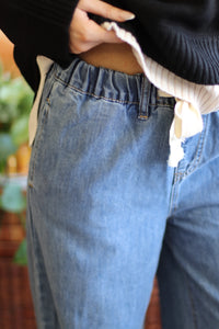Kylie Drawstring Denim Pants