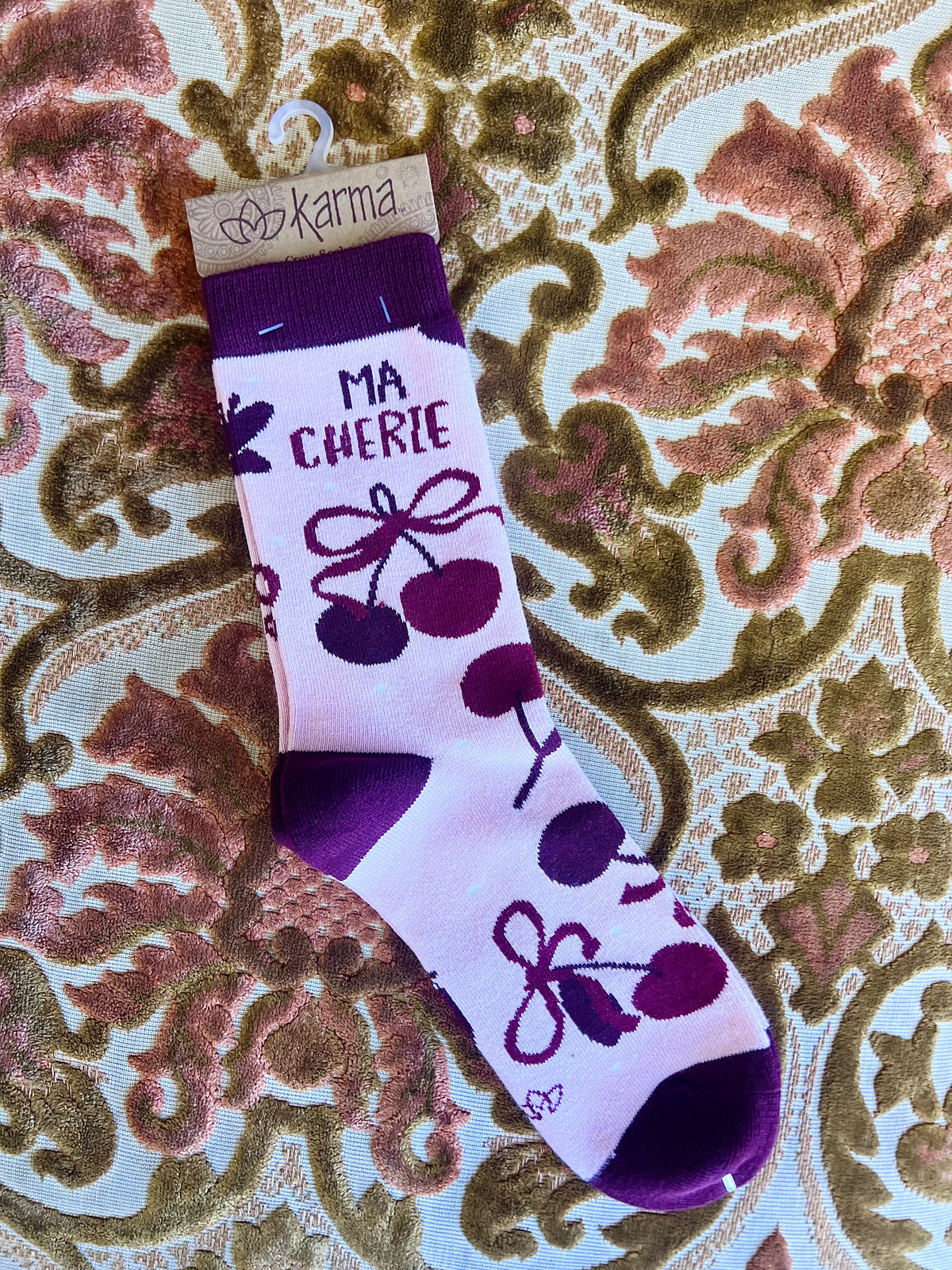 Cherries Crew Socks