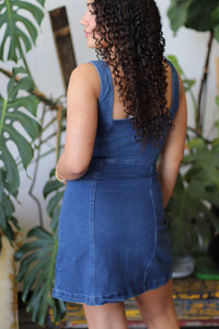 Zip It Denim Mini Dress