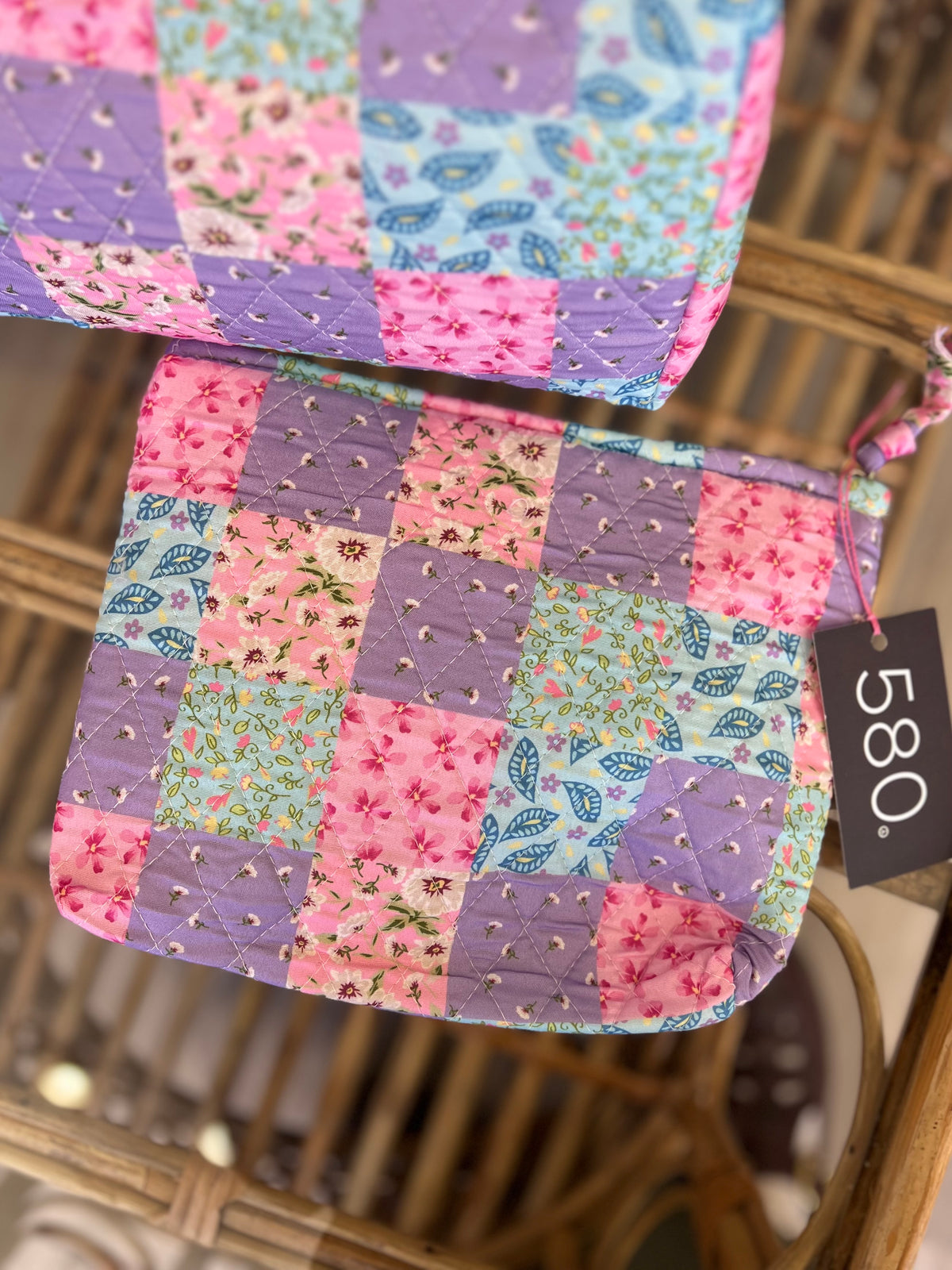 "Spring Garden" Quilted Cosmetic Bag