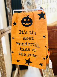 Wonderful Time Halloween Kitchen Towel