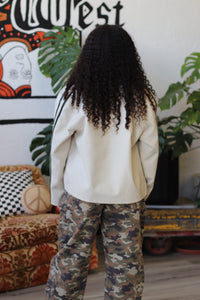 Moto Leather Jacket + Ecru