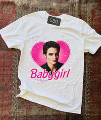 Edward Baby Girl Twilight White Graphic Tee