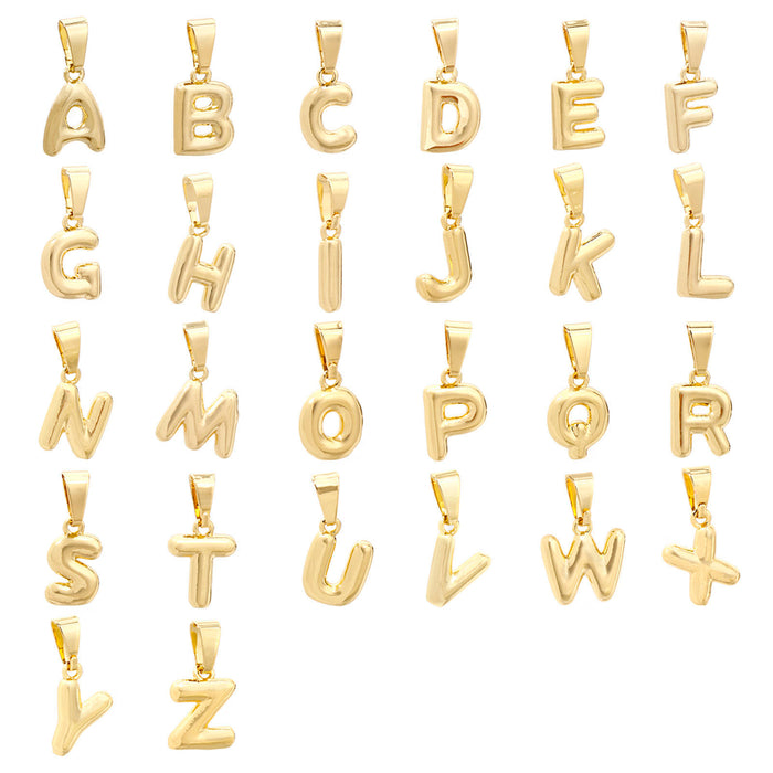 Bubble Letter Charm