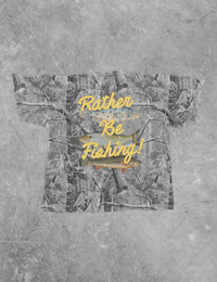 Rather Be Fishing Camo Cotton T-Shirt