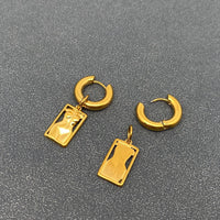 18K Gold Plated Figure Earrings