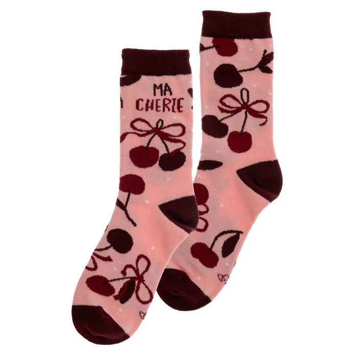 Cherries Crew Socks