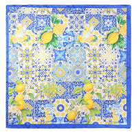 Lemon Silky Feel Bandana Scarf