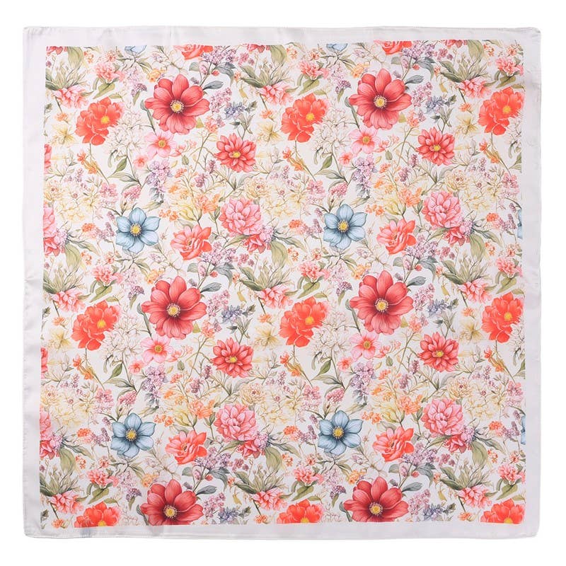 Pink Botanical Floral Bandana