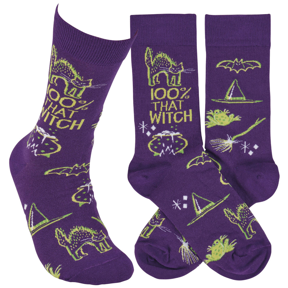 100% That Witch Halloween Socks