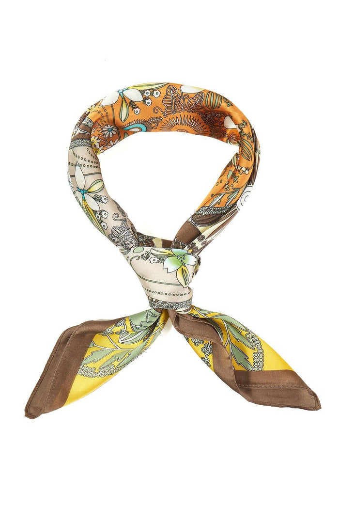 Four-Leaf Clover Square Bandana Scarf