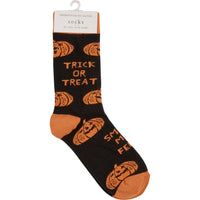Trick Or Treat Smell My Feet Halloween Socks