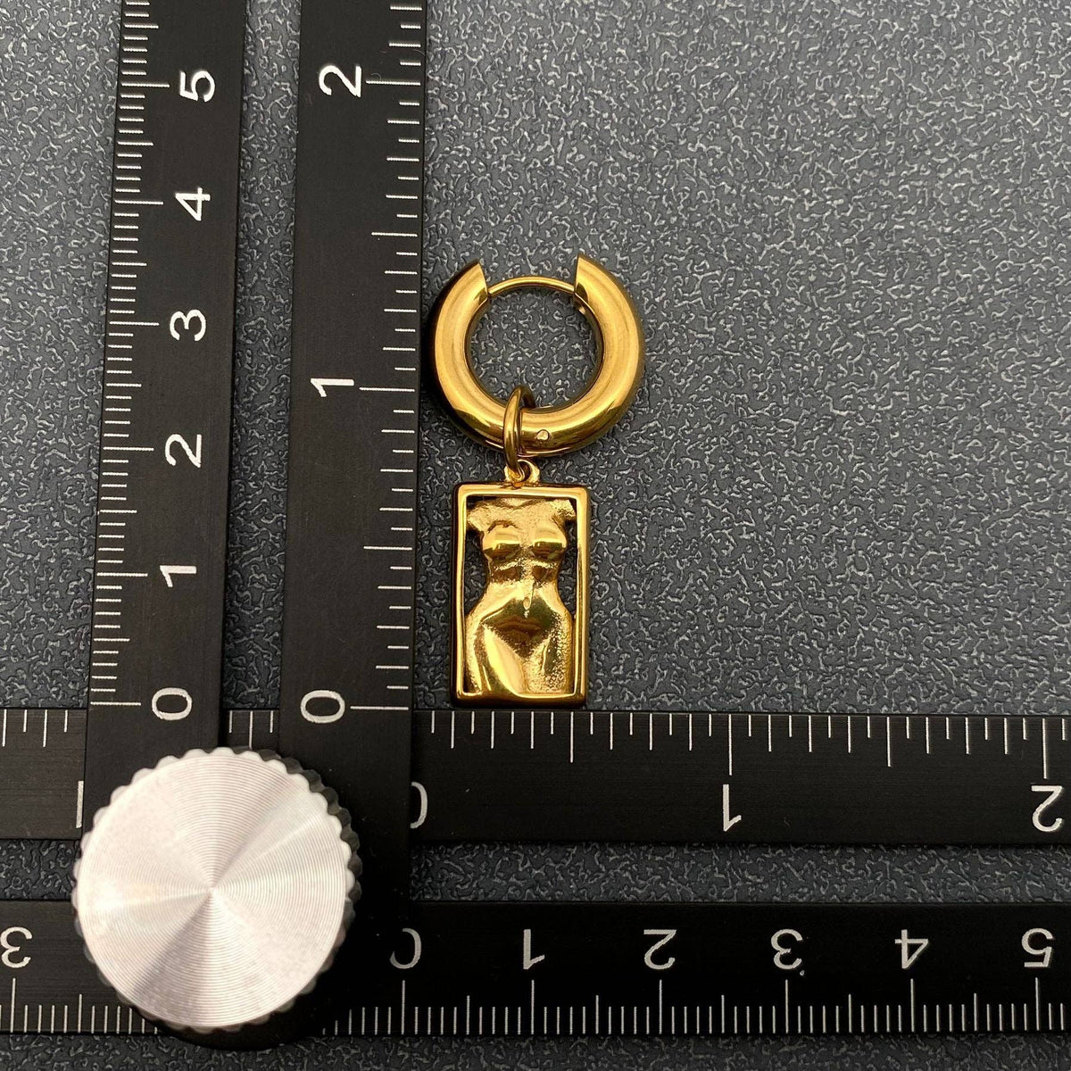 18K Gold Plated Figure Earrings