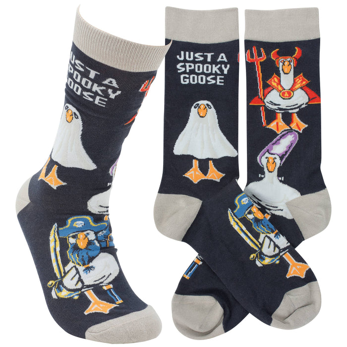Just A Spooky Goose Halloween Socks