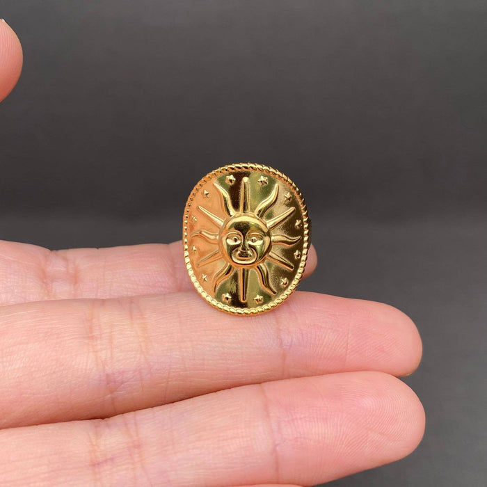 Multiple Styles 18K Gold Plated S.Steel Adjustable Ring - FGS: A