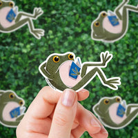 Unbothered Frogson Sticker