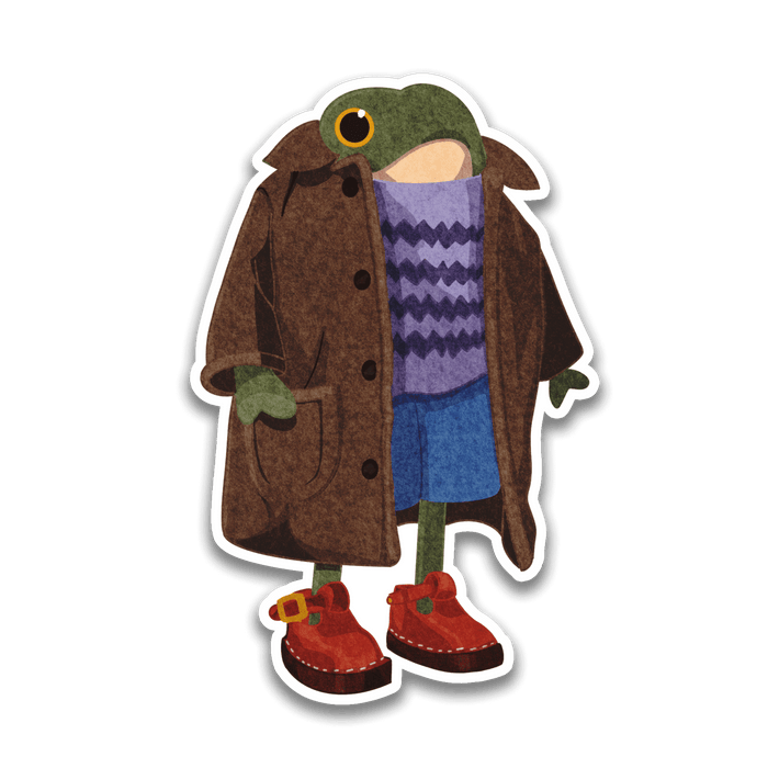 Well Dressed Frog Sticker