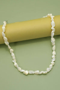 Iridescent Mother-of-Pearl Shell Nugget Necklaces