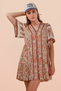 Woodstock Woven Mini Dress