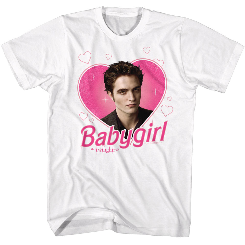 Edward Baby Girl Twilight White Graphic Tee
