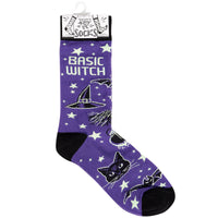 Purple Basic Witch Socks