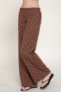 Girl Next Door Polka Dot Pants + Brown